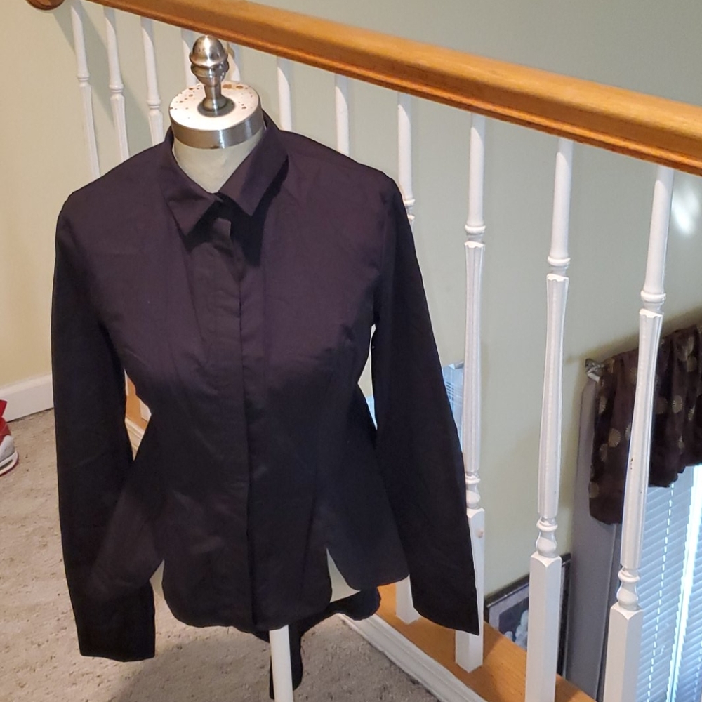 Hi low button shirt